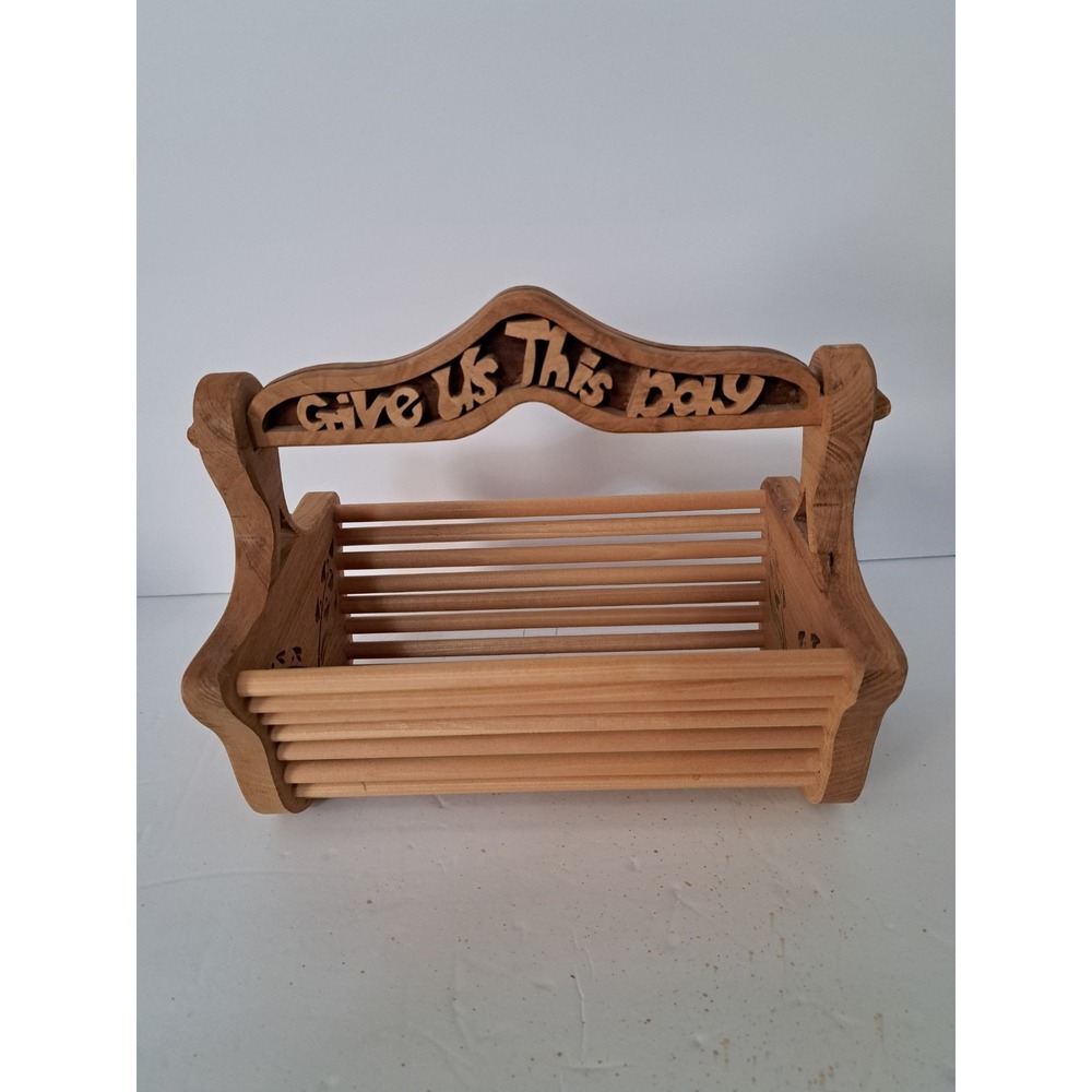 Beautiful‎ Handmade Wooden Linen/Silverware Holder 11 x 7 x 3.75"